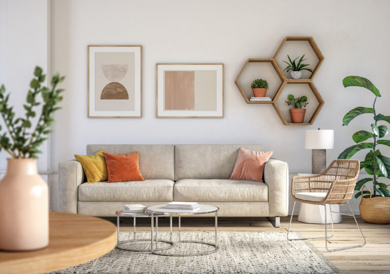 Wohnzimmer eines Appartements beim Premium-Wohnen im Wohnstift Rathsberg Erlangen